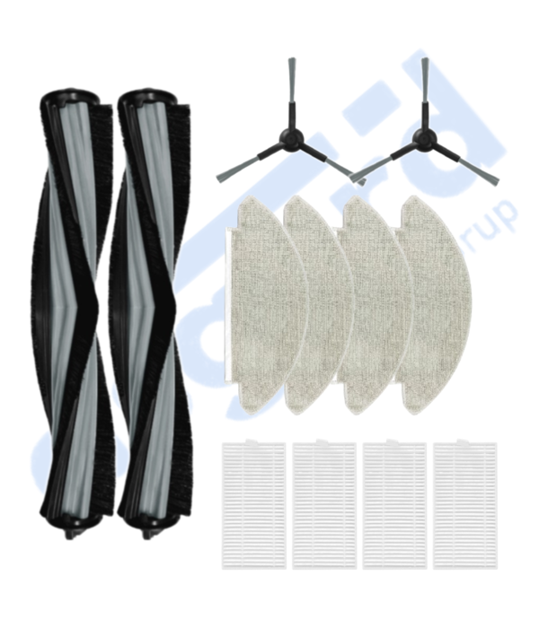 VİOMİ V5 – V5 PRO – ALPHA 2 PRO Uyumlu 2 Ana Fırça 2 Yan Fırça 4 Filtre 4 Mop - Image 1