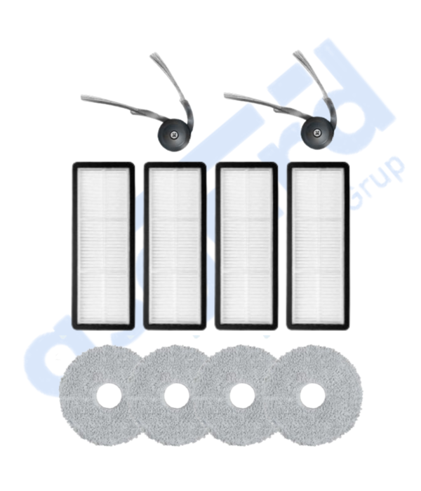 Roborock Qrevo Curv Uyumlu 2 Yan Fırça 4 Filtre 4 Mop - Image 1