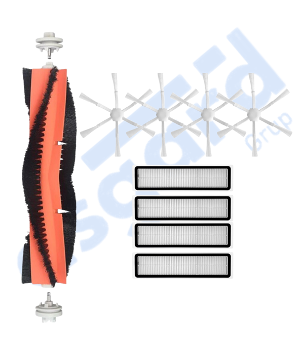Dreame D9,D9 Max,L10 Pro,D9 Pro Uyumlu 1 Ana Fırça 4 Yan Fırça 4 Filtre - Image 1
