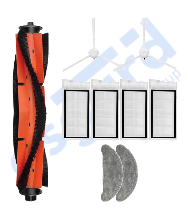 Roidmi Eve - Eve Plus Uyumlu 1 Ana Fırça 2 Yan Fırça 4 Filtre 2 Mop - Image 1