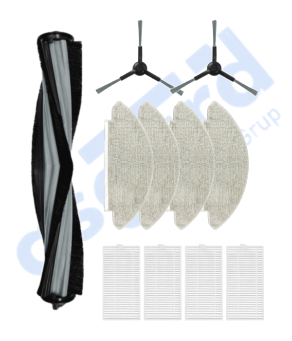 VİOMİ V5 – V5 PRO – ALPHA 2 PRO Uyumlu 1 Ana Fırça 2 Yan Fırça 4 Filtre 4 Mop - Image 1
