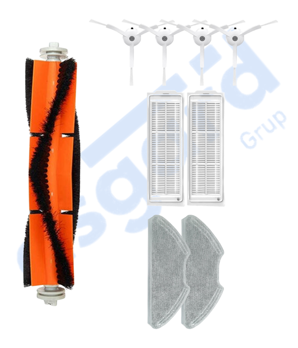 Xiaomi Mop 2 Pro (MJST1SHW) -Mop 2 Lite Uyumlu 1 Ana Fırça 4 Yan Fırça 2 Filtre 2 Mop - Image 1