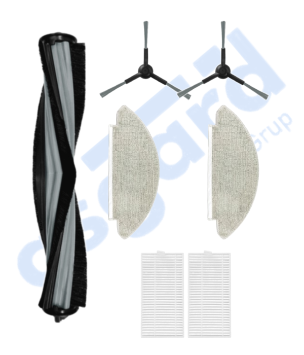 VİOMİ V5 – V5 PRO – ALPHA 2 PRO Uyumlu 1 Ana Fırça 2 Yan Fırça 2 Filtre 2 Mop - Image 1