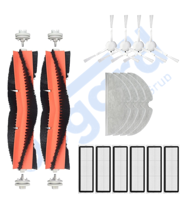 Dreame F9 - Z10 Pro Uyumlu 2 Ana Fırça 4 Yan Fırça 6 Filtre 4 Mop - Image 1