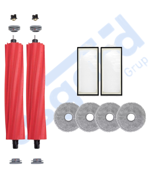 Roborock Q REVO PRO-S-MAXV Uyumlu 2 Ana Fırça 2 Filtre 4 Mop - Image 1