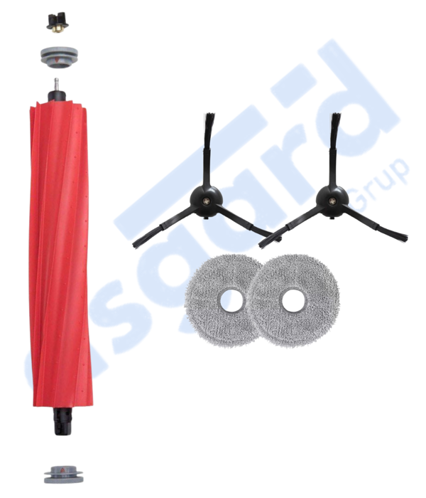 Roborock Q REVO PRO-S-MAXV Uyumlu 1 Ana Fırça 2 Yan Fırça 2 Mop - Image 1