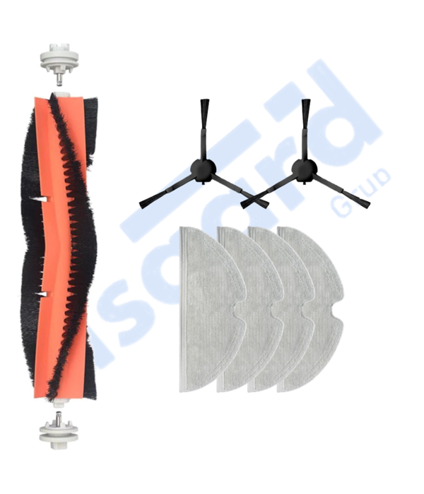 Dreame F9 - Z10 Pro Uyumlu 1 Ana Fırça 2 Yan Fırça 4 Mop - Image 1