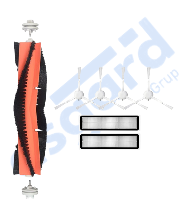 Dreame D9,D9 Max,L10 Pro,D9 Pro Uyumlu 1 Ana Fırça 4 Yan Fırça 2 Filtre - Image 1