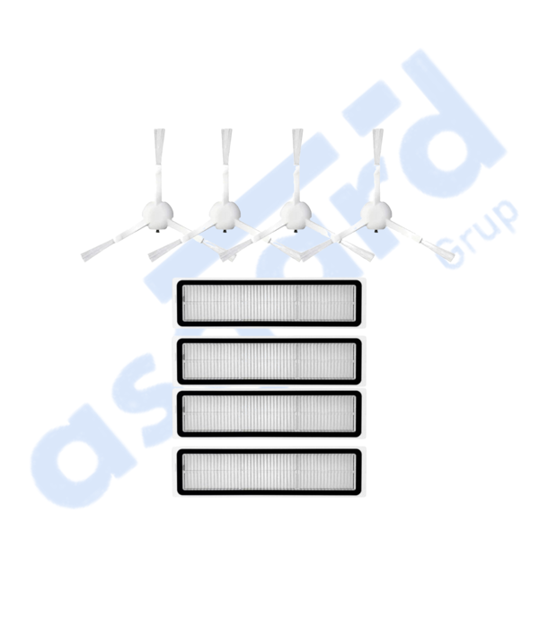 Dreame D9,D9 Max,L10 Pro,D9 Pro Uyumlu 4 Yan Fırça 4 Filtre - Image 1