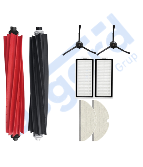 ROBOROCK Q5, Q5+, Q5 PRO,Q5 PRO+ UYUMLU 1 Ana Fırça 2 Yan Fırça 2 Filtre 2 Mop - Image 1