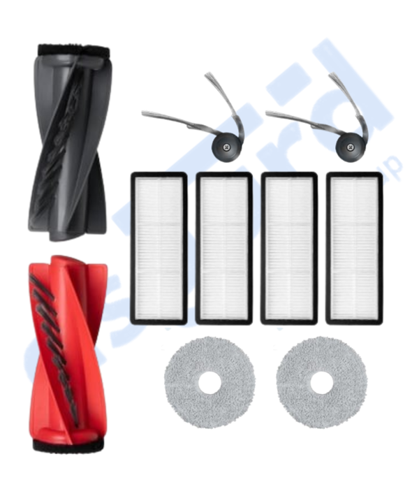 Roborock Qrevo Curv Uyumlu 1 Ana Fırça 2 Yan Fırça 4 Filtre 2 Mop - Image 1