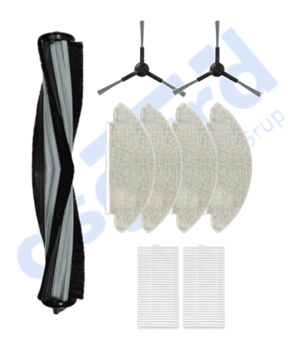 VİOMİ V5 – V5 PRO – ALPHA 2 PRO Uyumlu 1 Ana Fırça 2 Yan Fırça 2 Filtre 4 Mop - Image 1