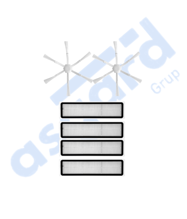 Dreame D9,D9 Max,L10 Pro,D9 Pro Uyumlu 2 Yan Fırça 4 Filtre - Image 1