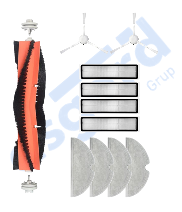 Dreame D9,D9 Max,L10 Pro,D9 Pro Uyumlu 1 Ana Fırça 2 Yan Fırça 4 Filtre 4 Mop - Image 1