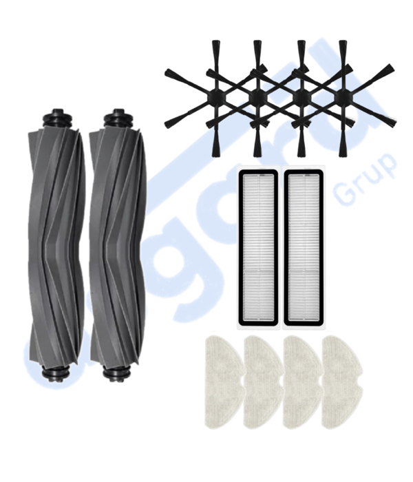 DREAME D10S, D10S PRO, D9 MAX GEN 2 UYUMLU 2 Ana Fırça 4 Yan Fırça 2 Filtre 4 Mop - Image 1