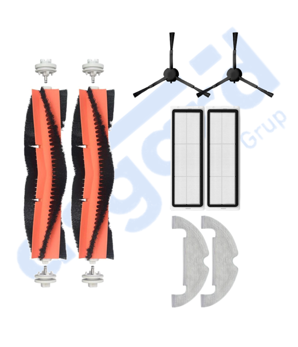 XİAOMİ MOP 2 ULTRA – X10 Uyumlu 2 Ana Fırça 2 Yan Fırça 2 Filtre 2 Mop - Image 1