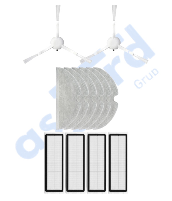 Dreame F9 - Z10 Pro Uyumlu 2 Yan Fırça 4 Filtre 6 Mop - Image 1