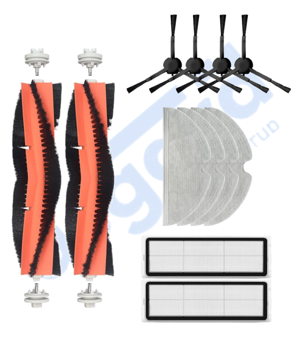 Dreame F9 - Z10 Pro Uyumlu 2 Ana Fırça 4 Yan Fırça 2 Filtre 4 Mop - Image 1