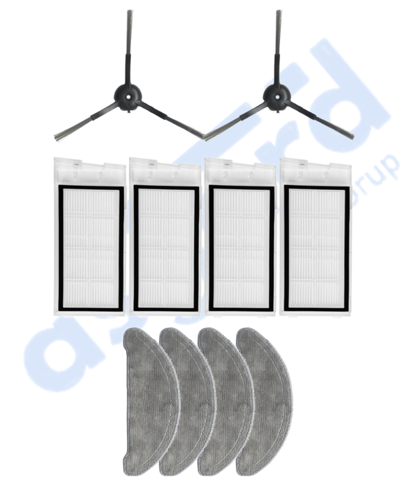 Roidmi Eve - Eve Plus Uyumlu 2 Yan Fırça 4 Filtre 4 Mop - Image 1