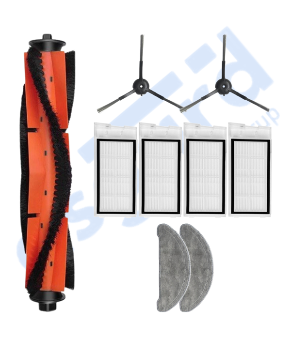 Roidmi Eve - Eve Plus Uyumlu 1 Ana Fırça 2 Yan Fırça 4 Filtre 2 Mop - Image 1