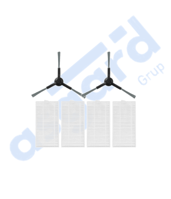 VİOMİ V5 – V5 PRO – ALPHA 2 PRO Uyumlu 2 Yan Fırça 4 Filtre - Image 1