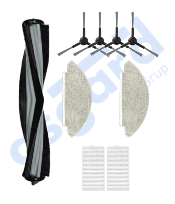 VİOMİ V5 – V5 PRO – ALPHA 2 PRO Uyumlu 1 Ana Fırça 4 Yan Fırça 2 Filtre 2 Mop - Image 1