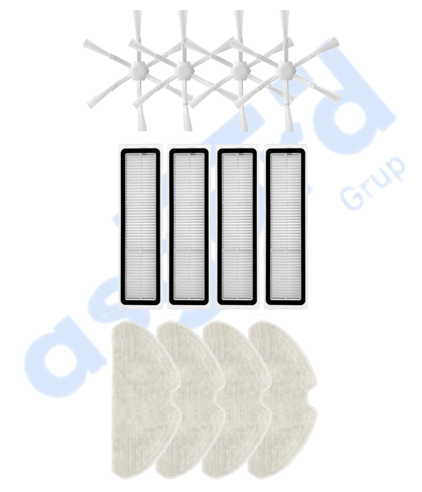 Dreame D10S, D10S PRO, D9 MAX GEN2 Uyumlu 4 Yan Fırça 4 Filtre 4 Mop - Image 1
