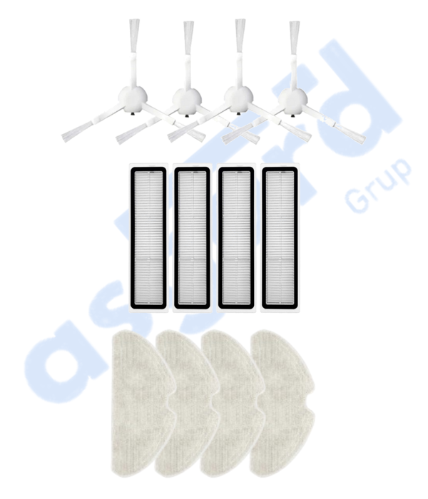 Dreame D10S, D10S PRO, D9 MAX GEN2 Uyumlu 4 Yan Fırça 4 Filtre 4 Mop - Image 1