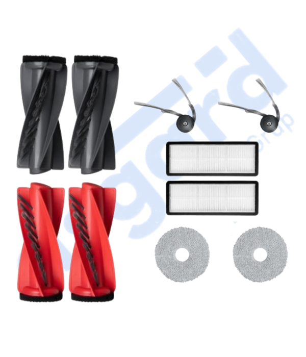 Roborock Qrevo Curv Uyumlu 2 Ana Fırça 2 Yan Fırça 2 Filtre 2 Mop - Image 1