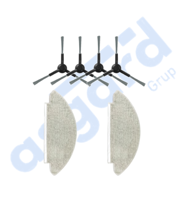 VİOMİ V5 – V5 PRO – ALPHA 2 PRO Uyumlu 4 Yan Fırça 2 Mop - Image 1