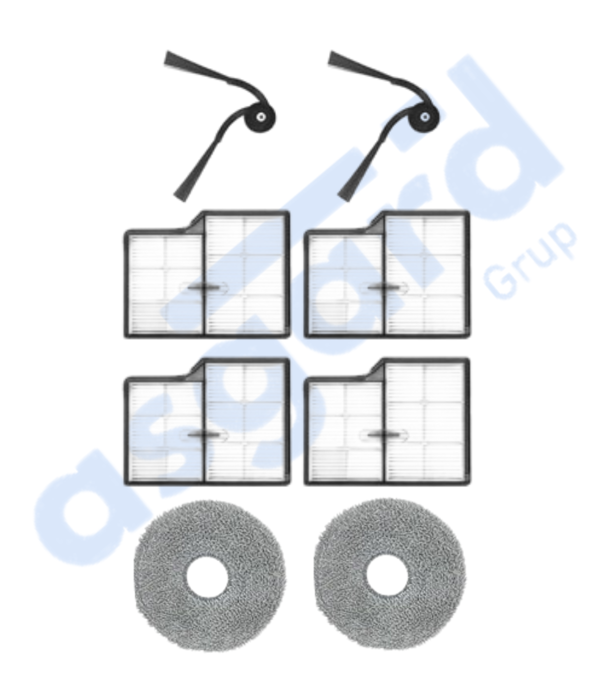 Roborock Saros 10- Saros 10R Uyumlu 2 Yan Fırça 4 Filtre 2 Mop - Image 1