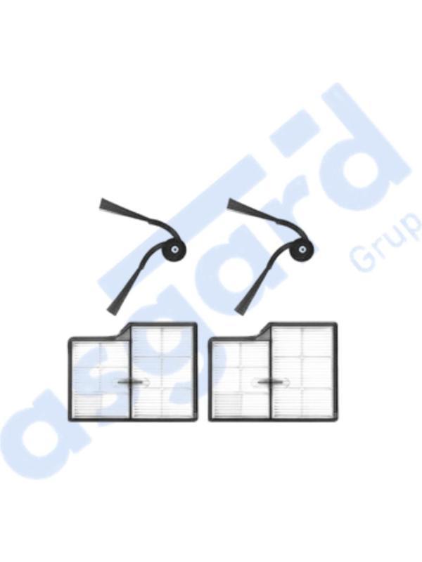 Roborock Saros 10- Saros 10R Uyumlu 2 Yan Fırça 2 Filtre - Image 1