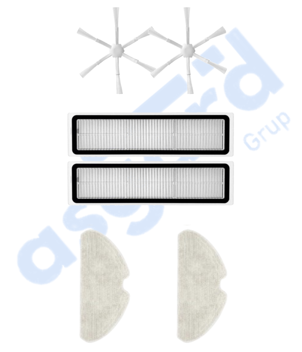 Dreame D10S, D10S PRO, D9 MAX GEN2 Uyumlu 2 Yan Fırça 2 Filtre 2 Mop - Image 1