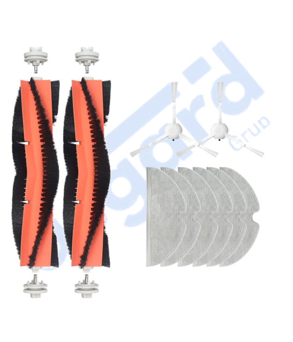 Dreame F9 - Z10 Pro Uyumlu 2 Ana Fırça 2 Yan Fırça 6 Mop - Image 1