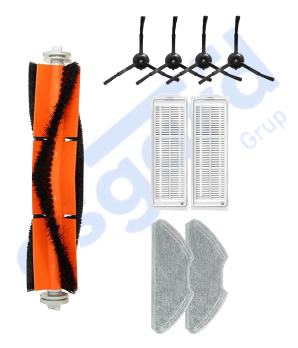 Xiaomi Mop 2 Pro (MJST1SHW) -Mop 2 Lite Uyumlu 1 Ana Fırça 4 Yan Fırça 2 Filtre 2 Mop - Image 1