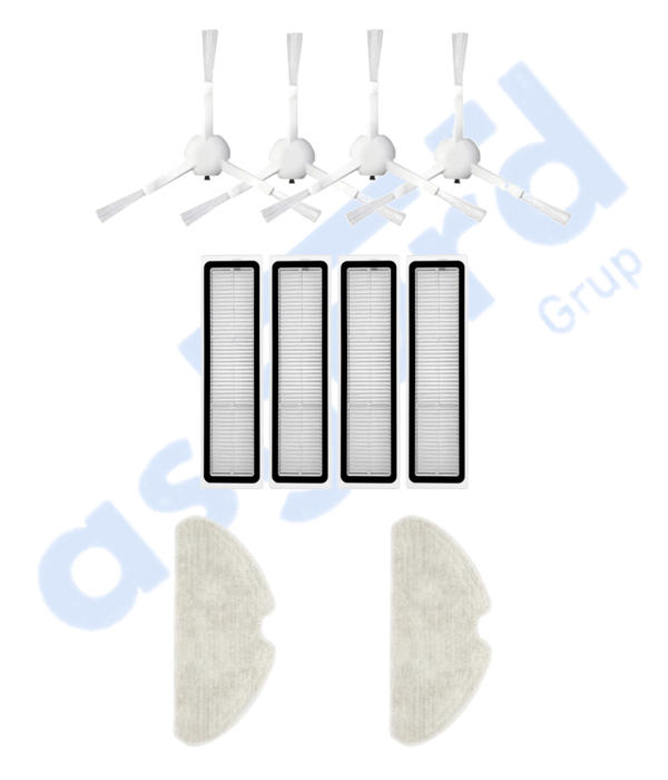 Dreame D10S, D10S PRO, D9 MAX GEN2 Uyumlu 4 Yan Fırça 4 Filtre 2 Mop - Image 1