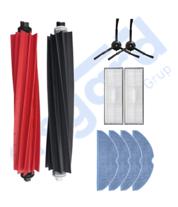 ROBOROCK S8 , S8+ ,S8 PRO-PRO ULTRA UYUMLU 1 Ana Fırça 2 Yan Fırça 2 Filtre 4 Mop - Image 1