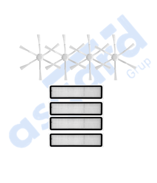 Dreame D9,D9 Max,L10 Pro,D9 Pro Uyumlu 4 Yan Fırça 4 Filtre - Image 1