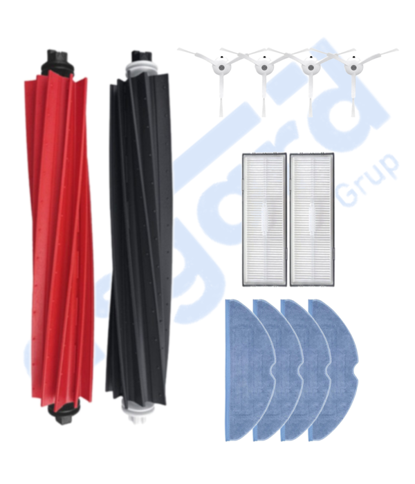 ROBOROCK S8 , S8+ ,S8 PRO-PRO ULTRA UYUMLU 1 Ana Fırça 4 Yan Fırça 2 Filtre 4 Mop - Image 1
