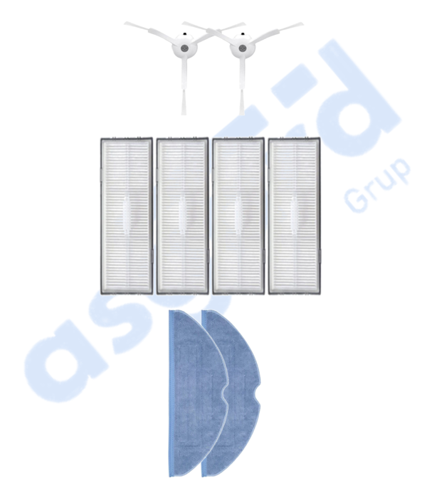 ROBOROCK S8 , S8+ ,S8 PRO-PRO ULTRA UYUMLU 2 Yan Fırça 4 Filtre 2 Mop - Image 1