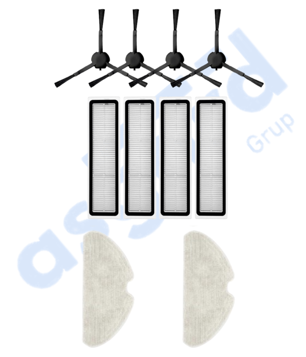 Dreame D10S, D10S PRO, D9 MAX GEN2 Uyumlu 4 Yan Fırça 4 Filtre 2 Mop - Image 1