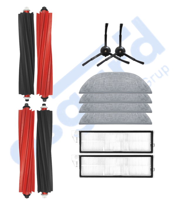 ROBOROCK S8 MaxV Ultra Uyumlu  2 Ana Fırça 2 Yan Fırça 2 Filtre 4 Mop - Image 1