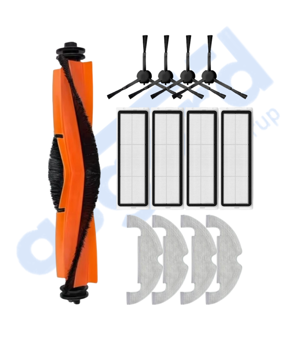XİAOMİ MOP 2 ULTRA – X10 Uyumlu 1 Ana Fırça 4 Yan Fırça 4 Filtre 4 Mop - Image 1