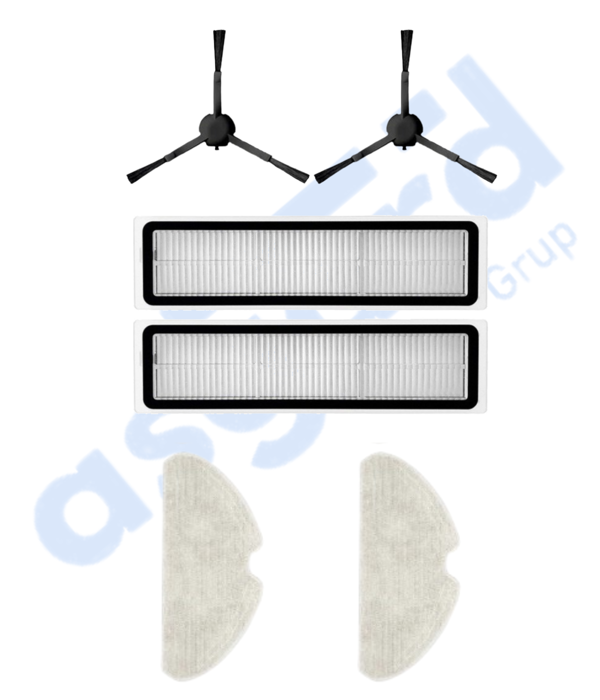 Dreame D10S, D10S PRO, D9 MAX GEN2 Uyumlu 2 Yan Fırça 2 Filtre 2 Mop - Image 1