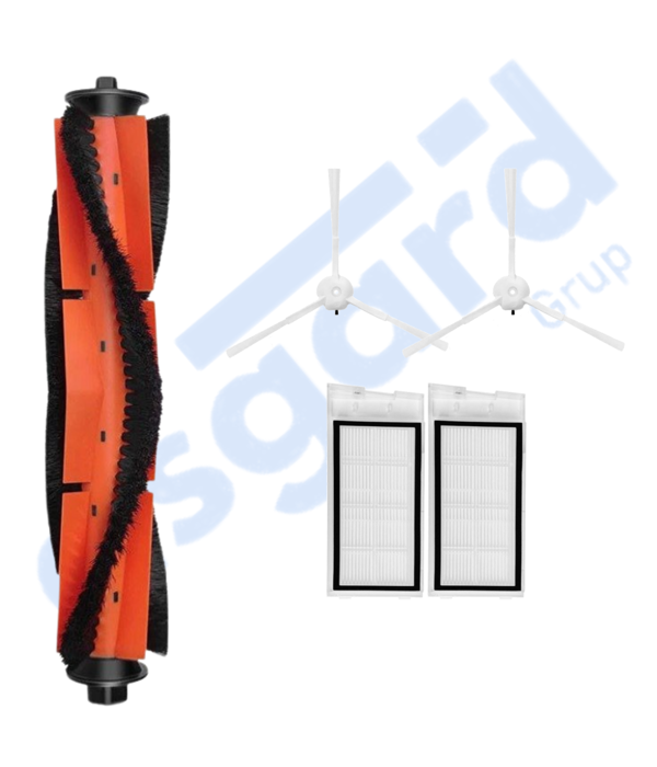 Roidmi Eve - Eve Plus Uyumlu 1 Ana Fırça 2 Yan Fırça 2 Filtre - Image 1