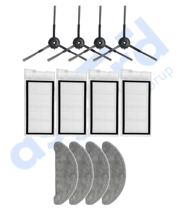 Roidmi Eve - Eve Plus Uyumlu 4 Yan Fırça 4 Filtre 4 Mop - Image 1