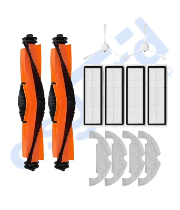 XİAOMİ MOP 2 ULTRA – X10 Uyumlu 2 Ana Fırça 2 Yan Fırça 4 Filtre 4 Mop - Image 1