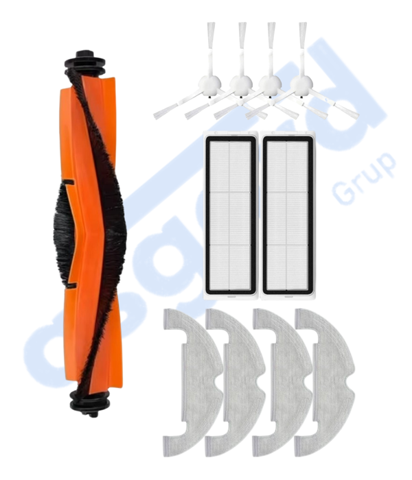XİAOMİ MOP 2 ULTRA – X10 Uyumlu 1 Ana Fırça 4 Yan Fırça 2 Filtre 4 Mop - Image 1