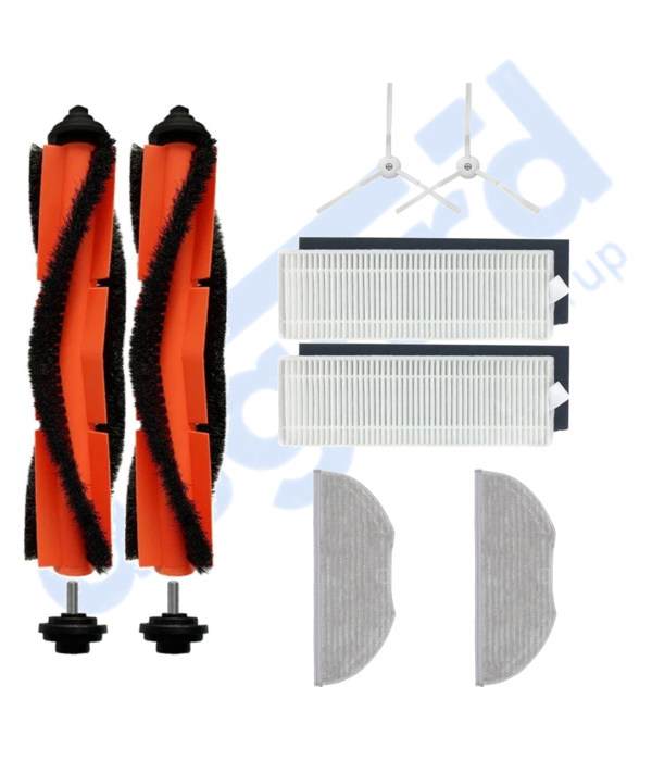 XİAOMİ ESSENTİAL –VİOMİ V3 MAX Uyumlu 2 Ana Fırça 2 Yan Fırça 2 Filtre 2 Mop - Image 1