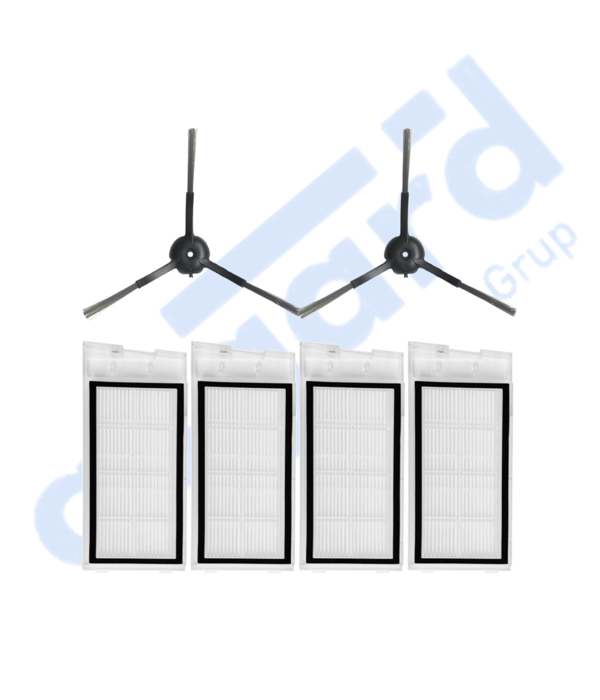 Roidmi Eve - Eve Plus Uyumlu 2 Yan Fırça 4 Filtre - Image 1